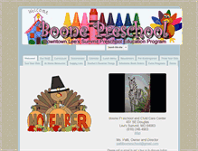 Tablet Screenshot of boonepreschool.com